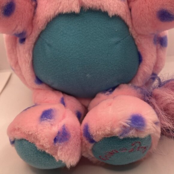 Popples Polka Dottie 12” Plush Doll Ball Stuffed Animal Pink Purple Dots - Picture 3 of 13